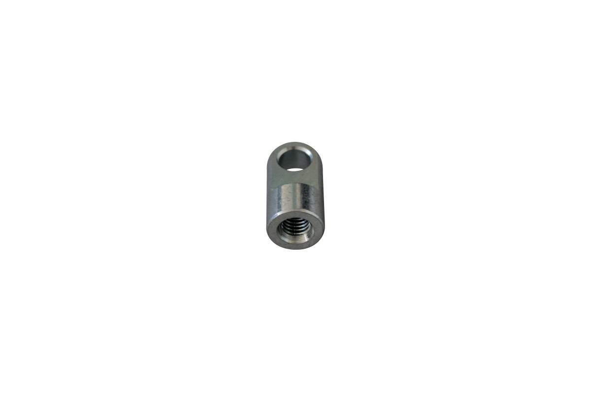 Auge m. Bund M10, Ø 10,1 mm, wirksame Länge 27 mm Breite Auge Ø 18 mm, Breite Bohrung 10 mm Auge m. Bund M10, Ø 10,1 mm, wirksame Länge 27 mm Breite Auge Ø 18 mm, Breite Bohrung 10 mm