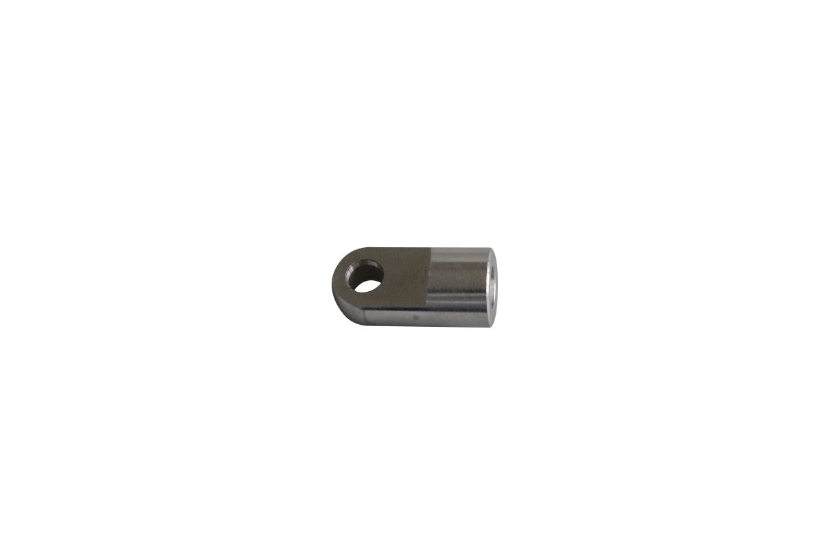 Auge m. Bund M10, Ø 8,1 mm, wirksame Länge 30 mm Breite Auge Ø 18 mm, Breite Bohrung 10 mm, Alu Auge m. Bund M10, Ø 8,1 mm, wirksame Länge 30 mm Breite Auge Ø 18 mm, Breite Bohrung 10 mm, Alu