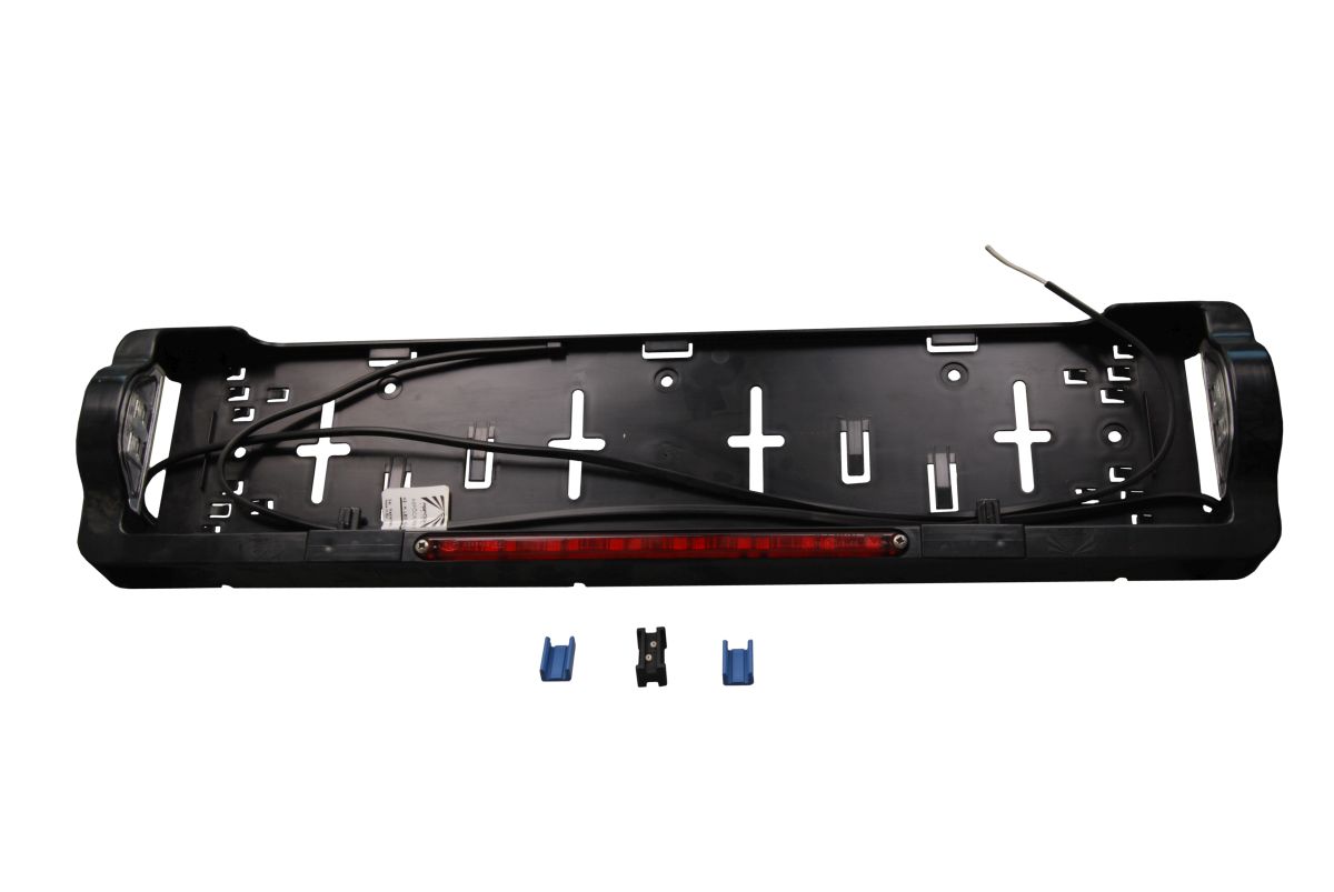 ASPÖCK Kennzeichenhalter  m. 2 x KZL LED, 3. Bremsleuchte, 0,8/1 m DC-Kabel ASPÖCK Kennzeichenhalter  m. 2 x KZL LED, 3. Bremsleuchte, 0,8/1 m DC-Kabel